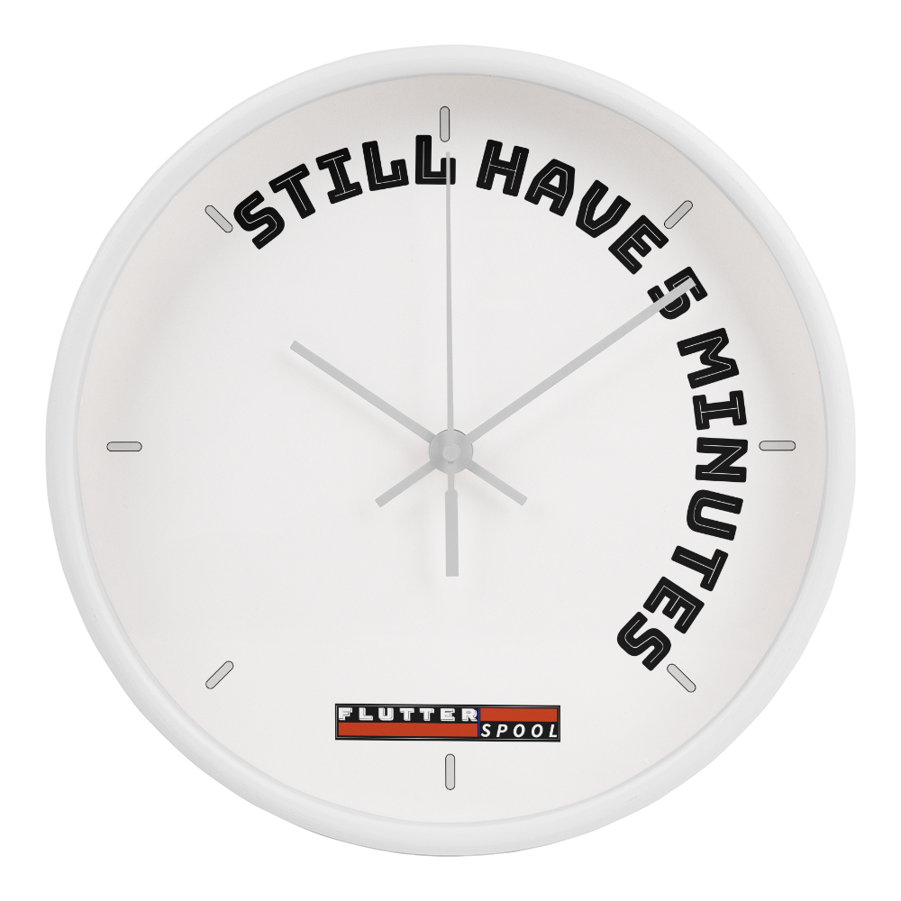 The clock giving you more time to do what you love!