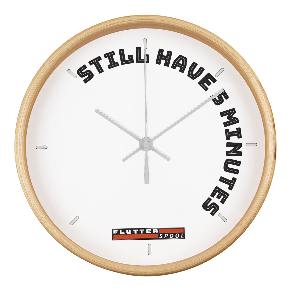 The clock giving you more time to do what you love!