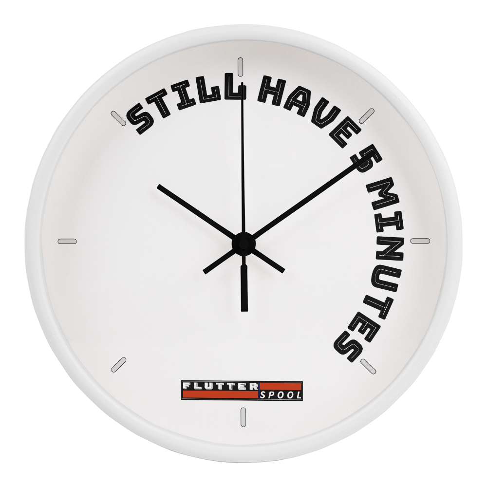 The clock giving you more time to do what you love!
