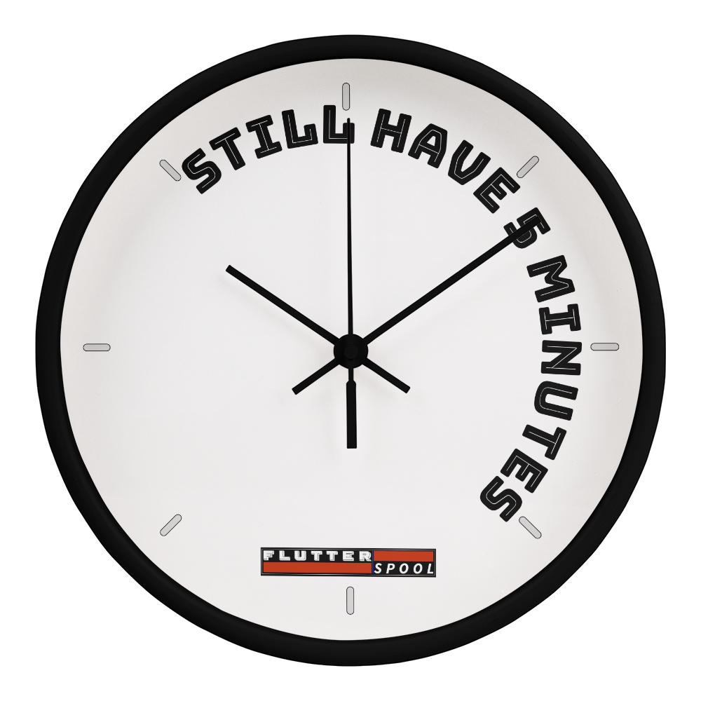 The clock giving you more time to do what you love!