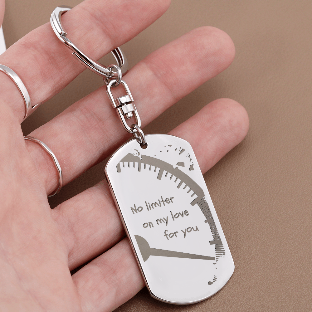 Valentines - No limiter on my love for you - Key chain