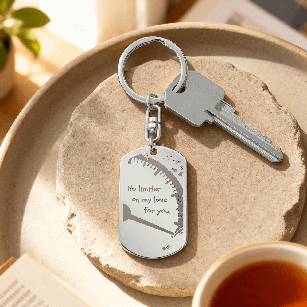 Valentines - No limiter on my love for you - Key chain