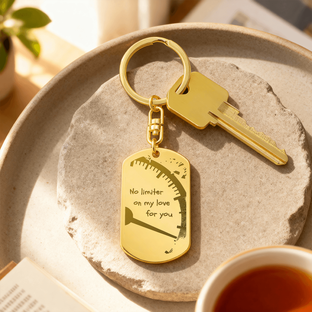 Valentines - No limiter on my love for you - Key chain