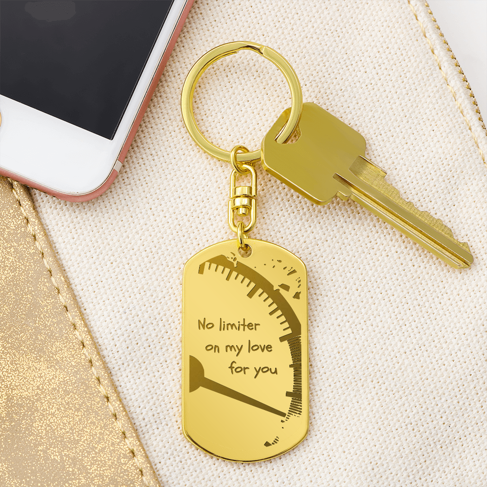 Valentines - No limiter on my love for you - Key chain
