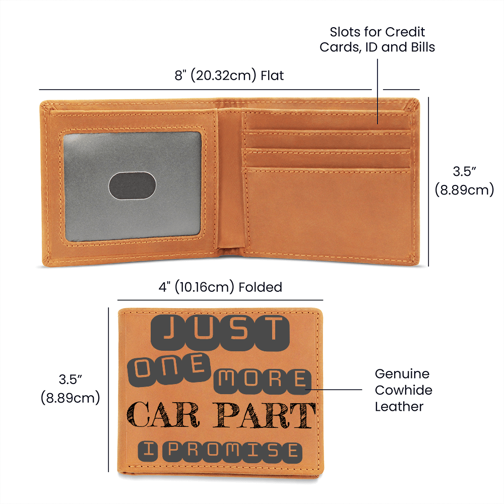 Valentines - Just one more car part I promise - Leather wallet