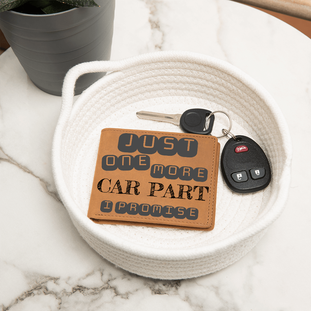 Valentines - Just one more car part I promise - Leather wallet