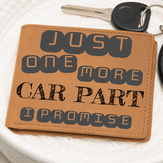 Valentines - Just one more car part I promise - Leather wallet