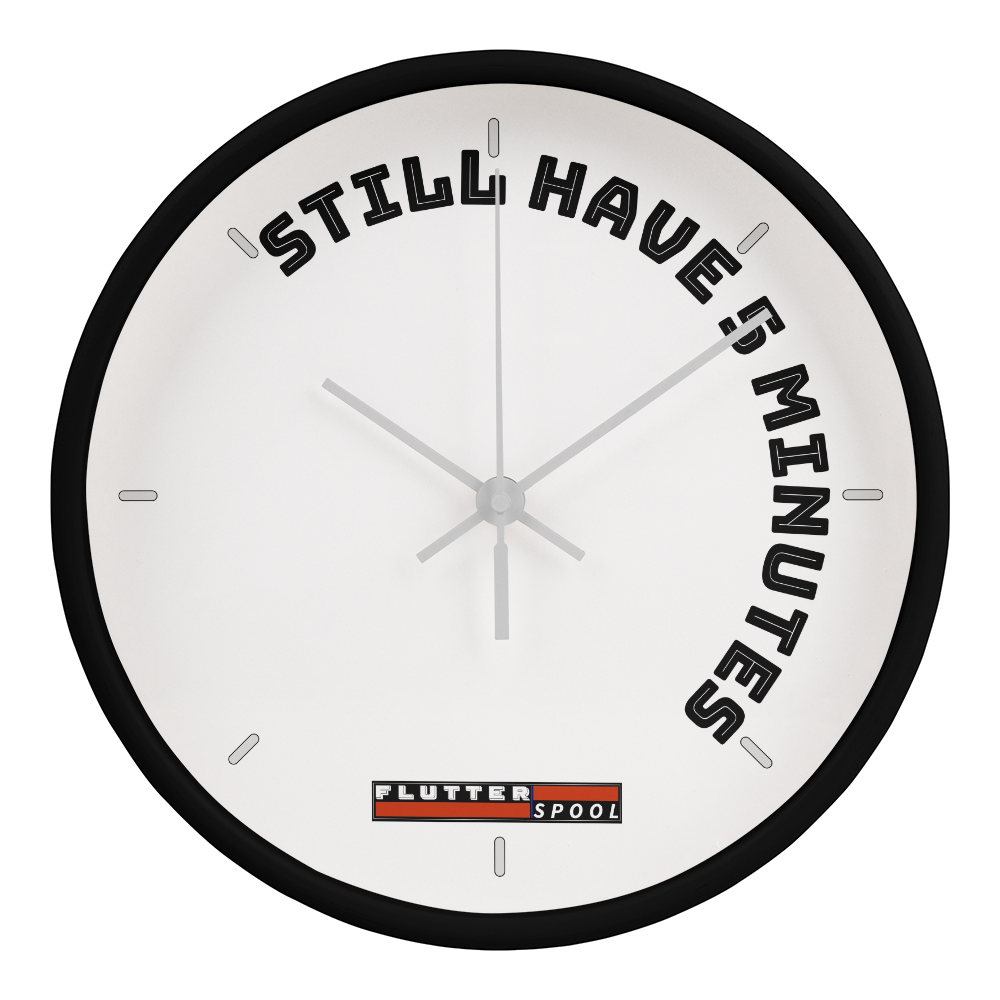 The clock giving you more time to do what you love!